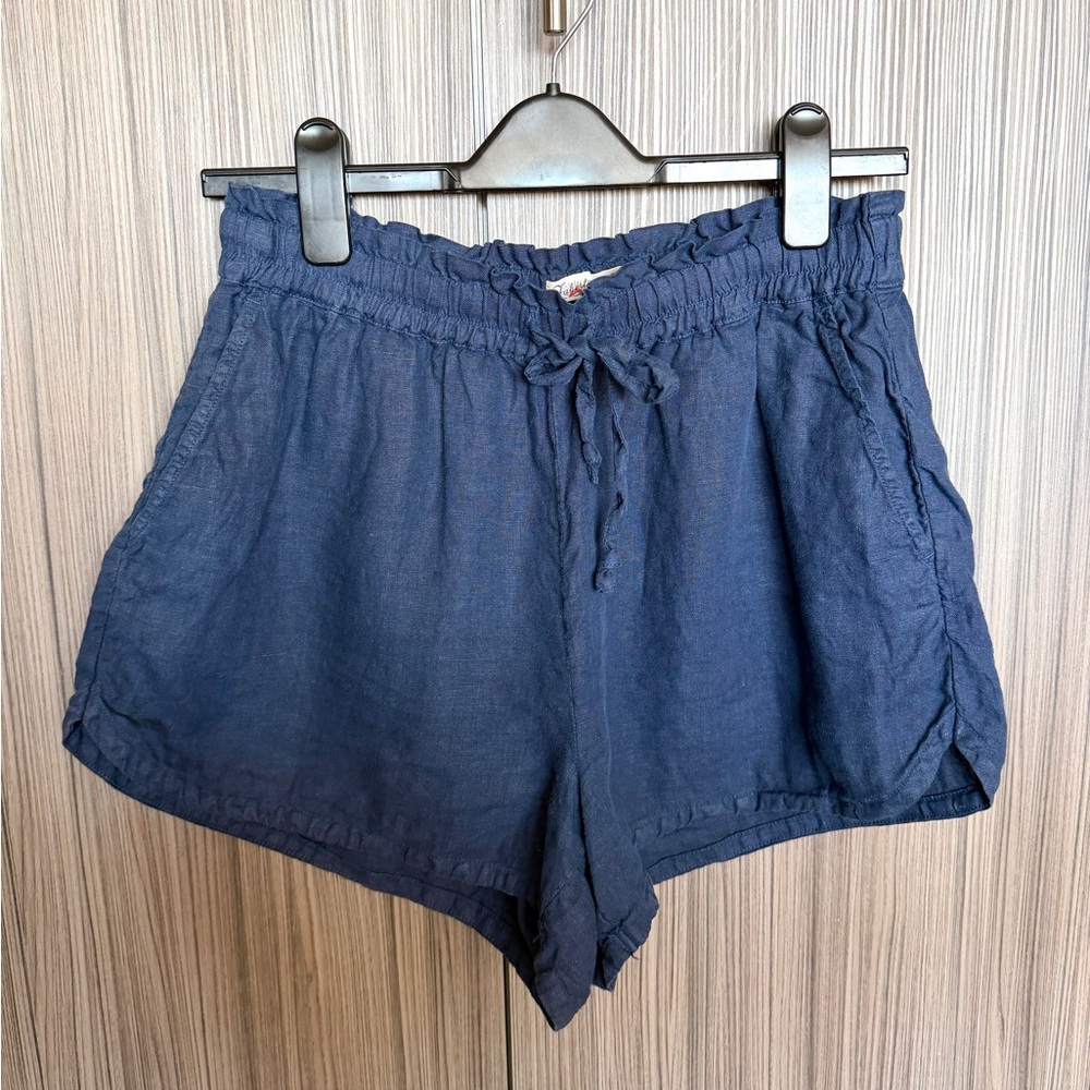 Faherty Laguna Linen Tie Waist Short
